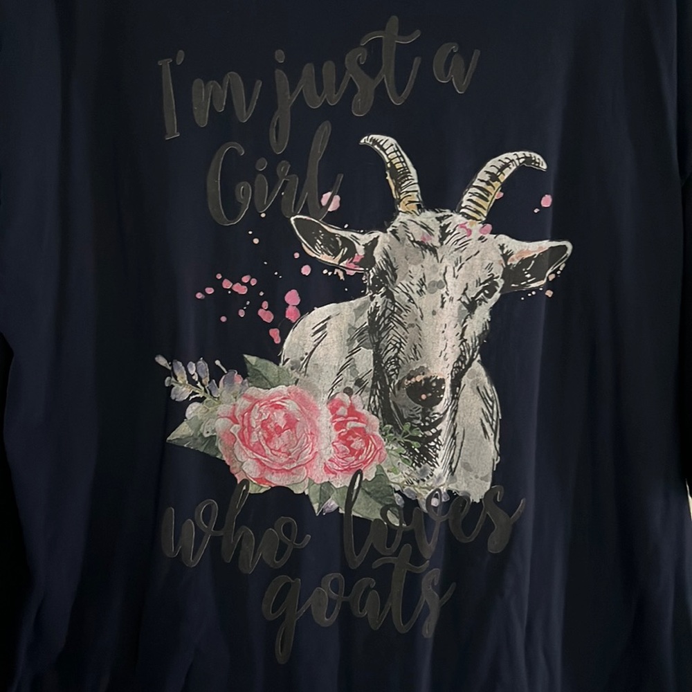 I’m Just a Girl Who Loves Goats Tee - XL